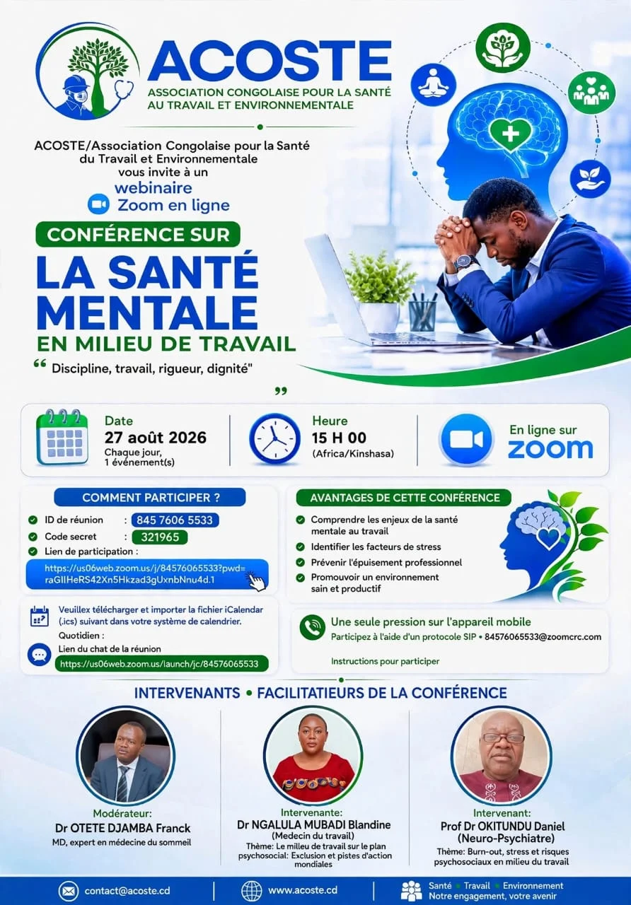 ACOSTE  vous invite à une réunion Zoom programmée.